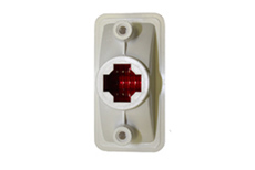 1969 QUARTER MARKER LIGHT LENS, RED